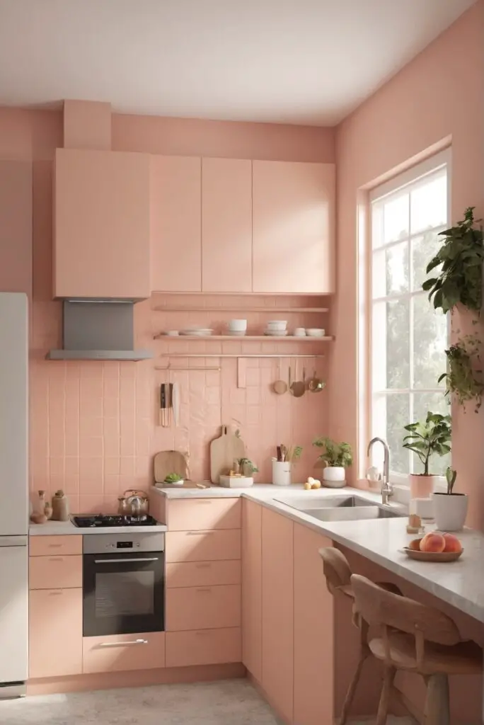 Savor the Flavor: Kitchen Beautification with Naive Peach Paint in 2024