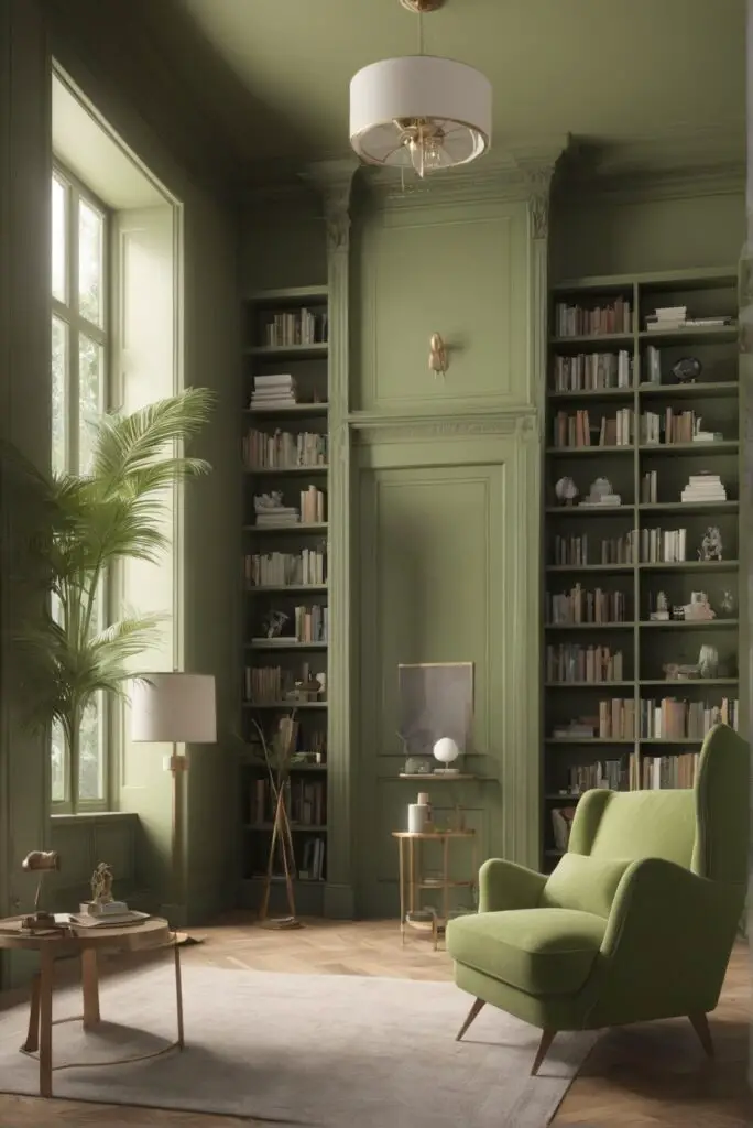 Green Pages: Transforming Modern Libraries with Celery Paint Elegance in 2024