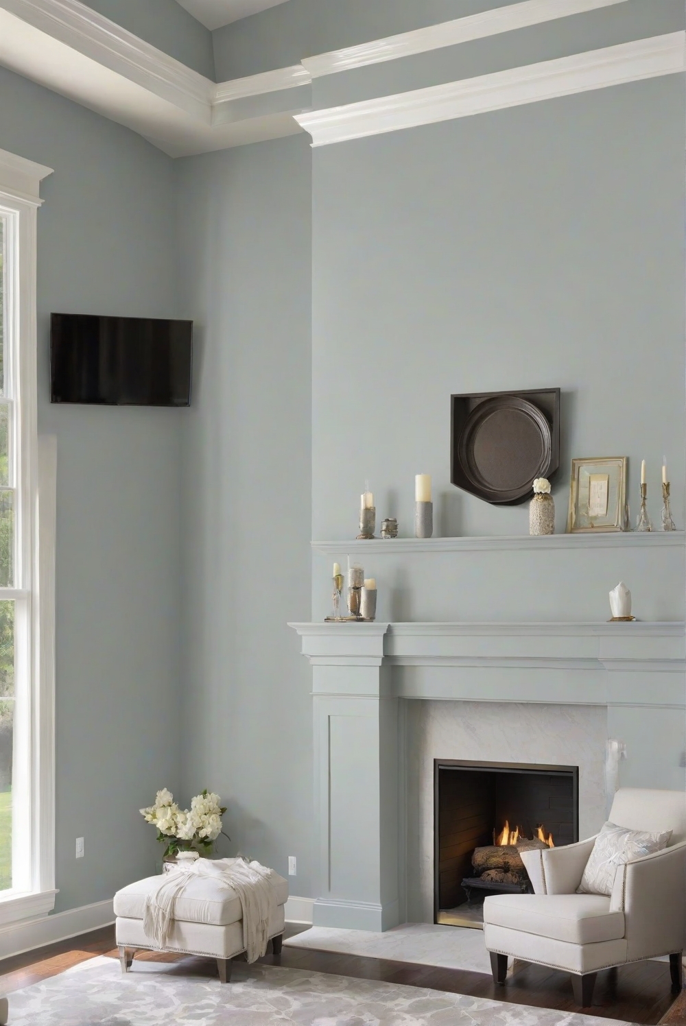 Is Gossamer Veil (SW 9165) a good wall paint color for a fireplace room ...