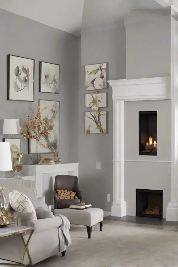 Is Repose Gray Sw A Good Wall Paint Color For A Fireplace Room