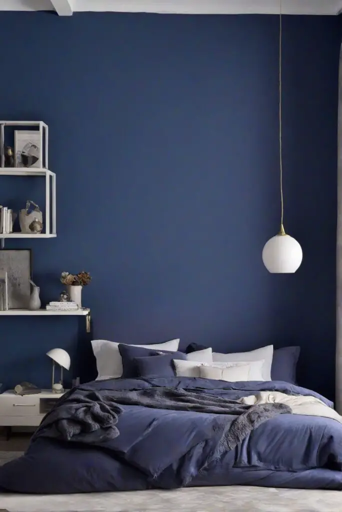 Twilight Blue wall paint, interior design, home decor, bedroom design