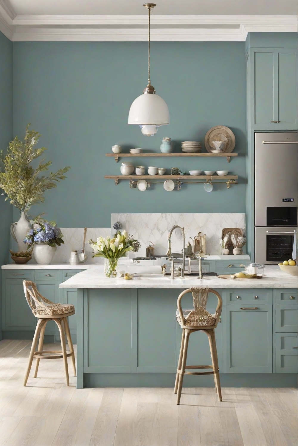 Is WATERSCAPE (SW 6470) wall paint good for Kitchen in [2024] Trendy ...