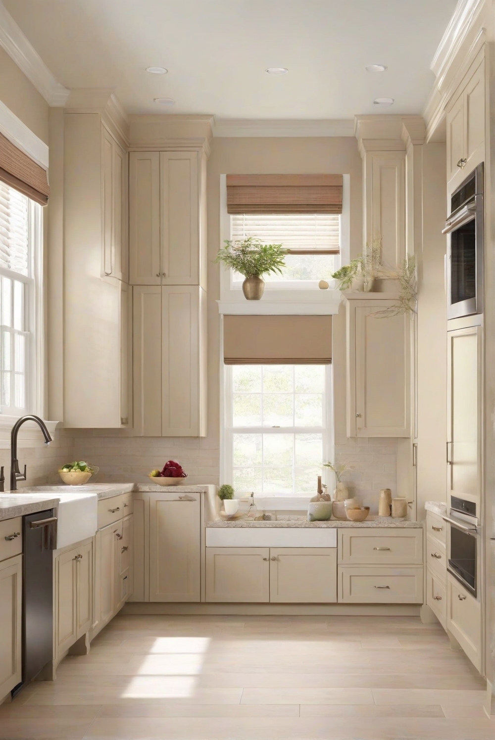 What Color Warm Paint Complements Sw Accessible Beige Kitchen Cabinets West Pear Interiors