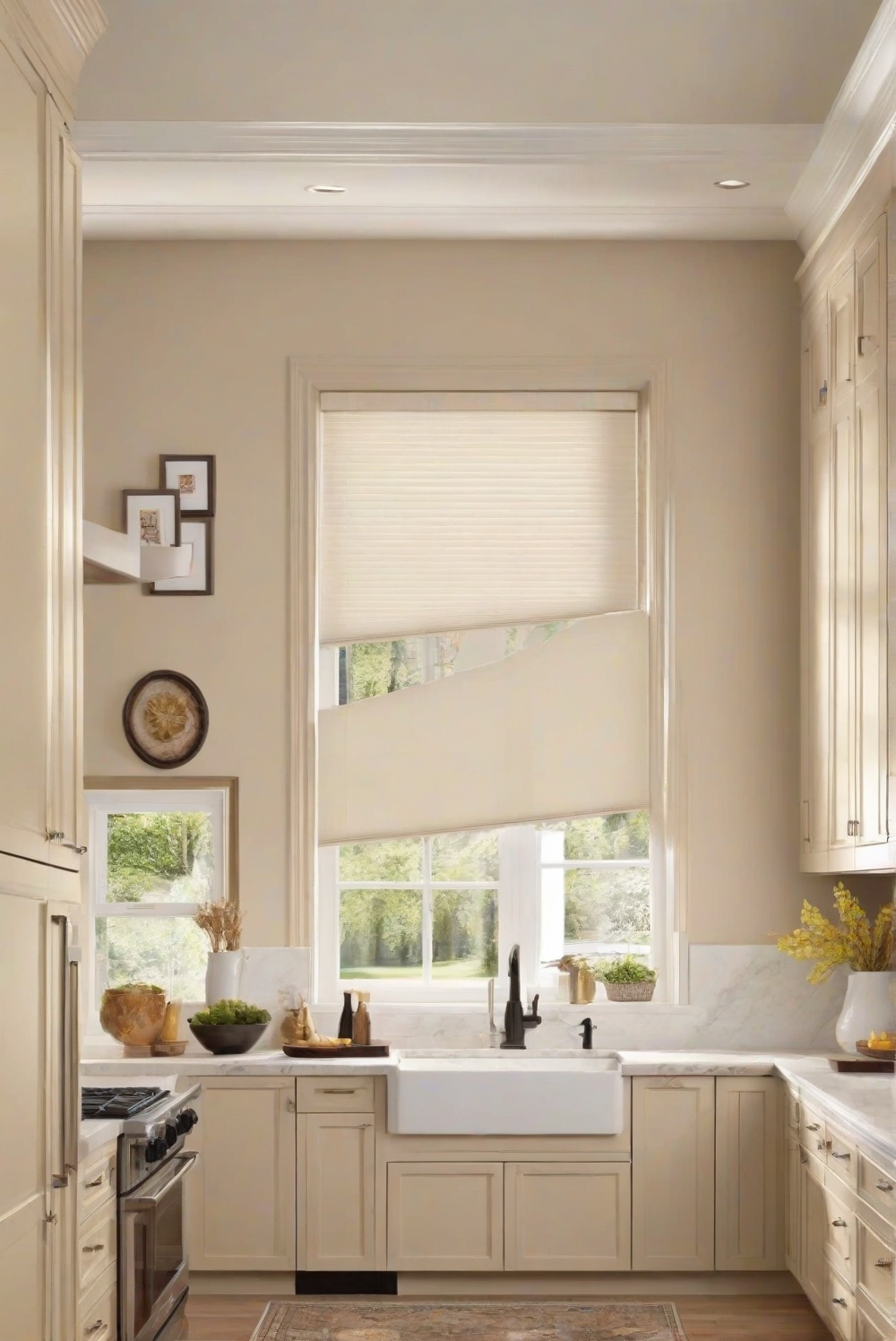 What color warmth complements SW Accessible Beige kitchen cabinets ...