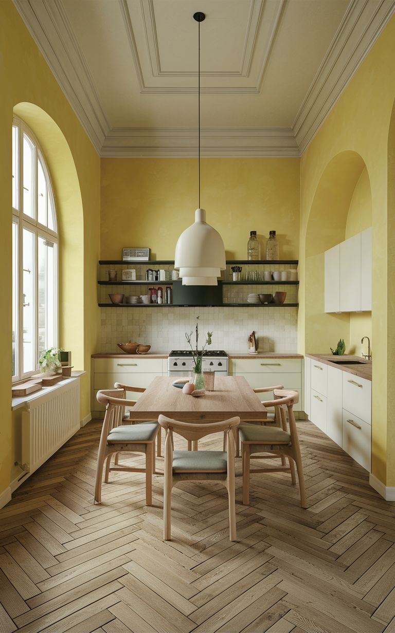 Brighten Your Space: Modern Kitchen Makeover with Icy Lemonade Paint in ...