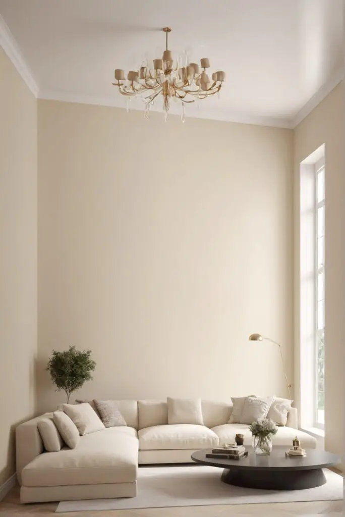 Dollop of Cream Paint Elevates Your Modern Living Room In 2024