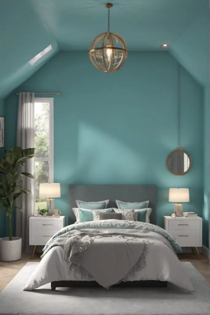 Sleep in Serenity: Tame Teal Paint Transforming Bedrooms in 2024