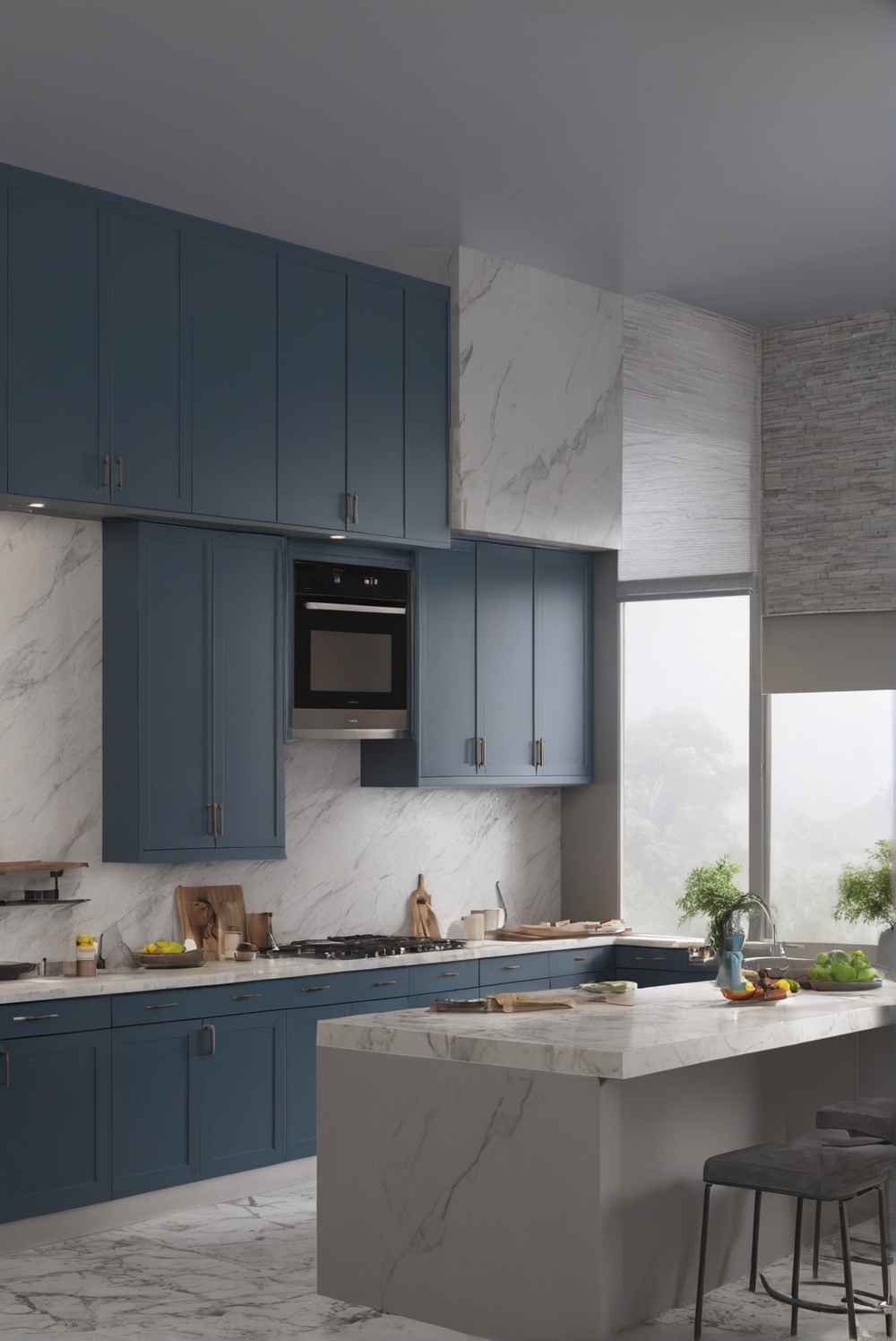 Title: Chic Simplicity: Rainstorms' Impact on Modern Kitchen Design in ...