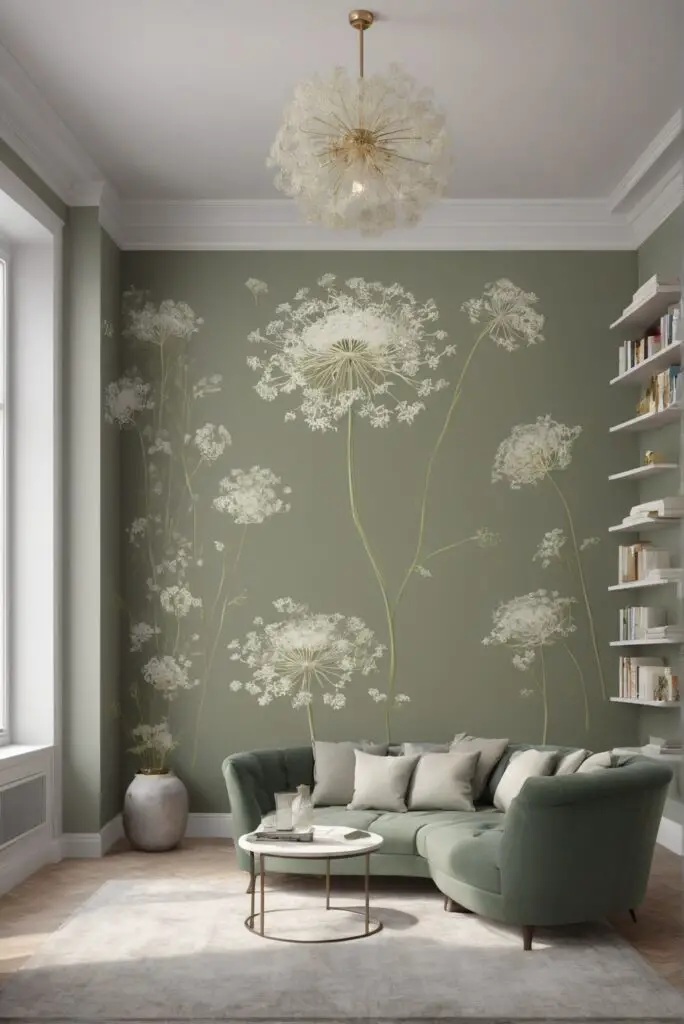 Embrace Elegance with Queen Anne's Lace Paint in Your Modern Reading Haven in 2024