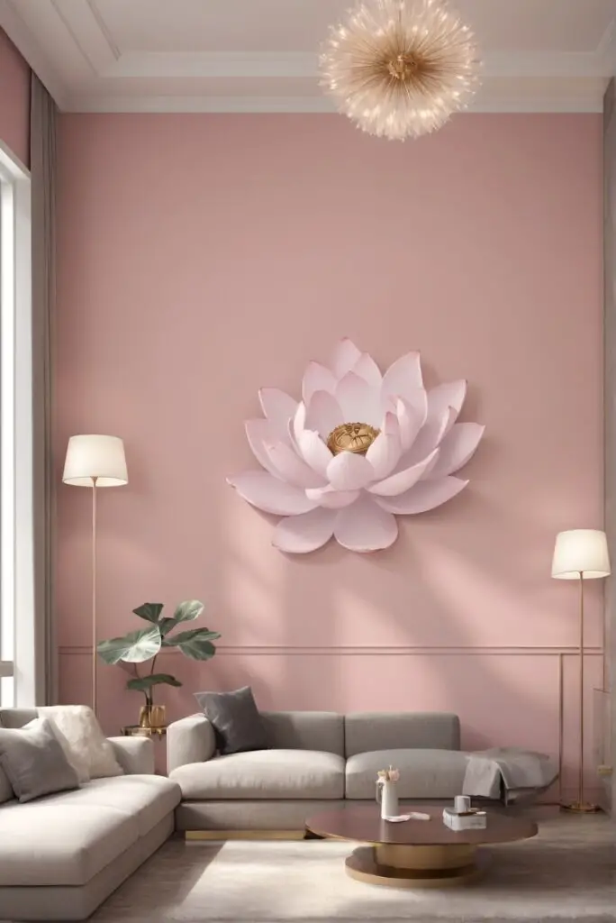 Redefining Relaxation: Lotus Petal Paint in Your Modern Living Room in 2024