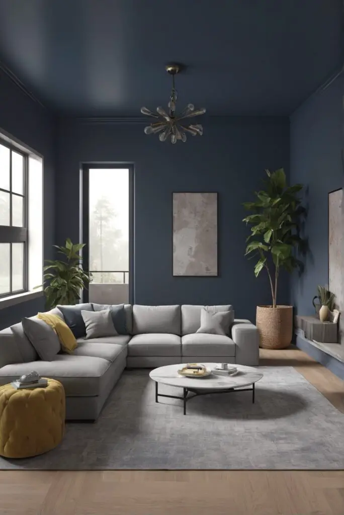 Chic Retreat: Modern Living with Rainstorm Paint Palette in 2024