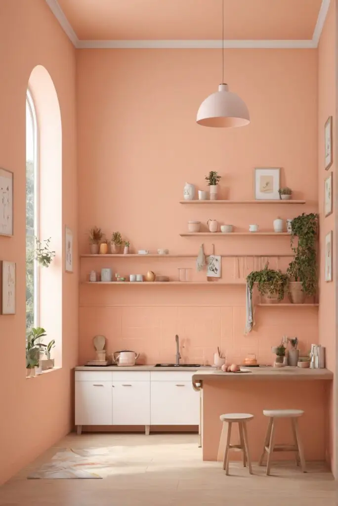 Naive Peach Bliss: Elevate Your Culinary Space with a Modern Kitchen in 2024
