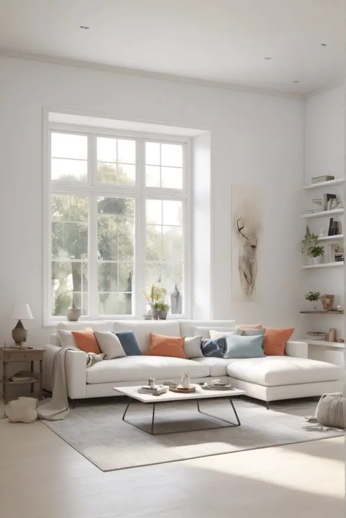 Embrace Modernity with White Flour Paint in Your Living Room in 2024