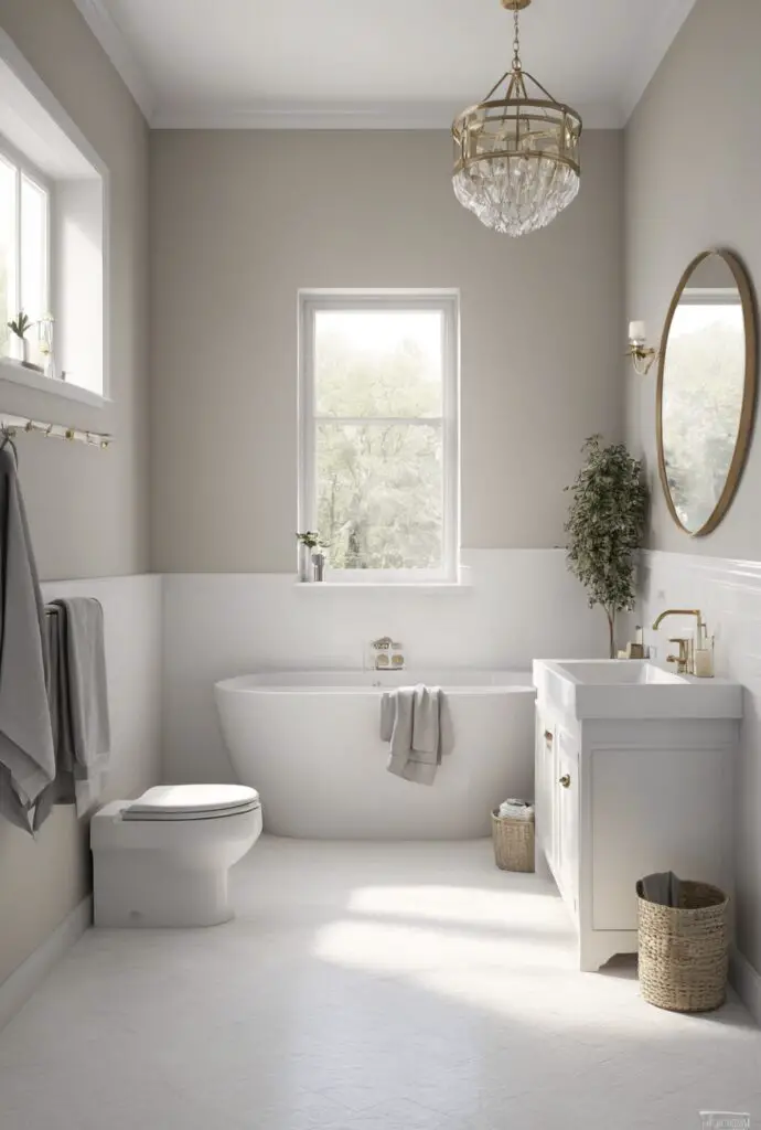 Modernize Your Bathroom with Crisp Linen Paint In 2024