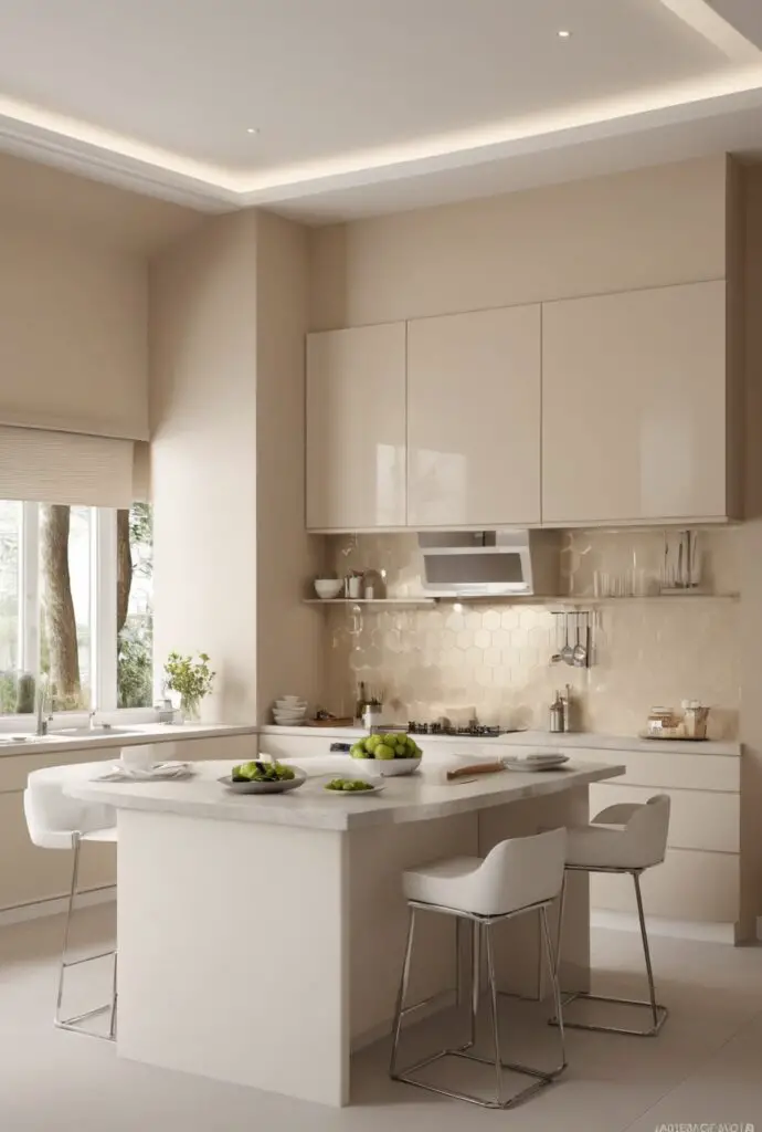 Champagne Paint Sets the Tone for Modern Kitchen Design In 2024