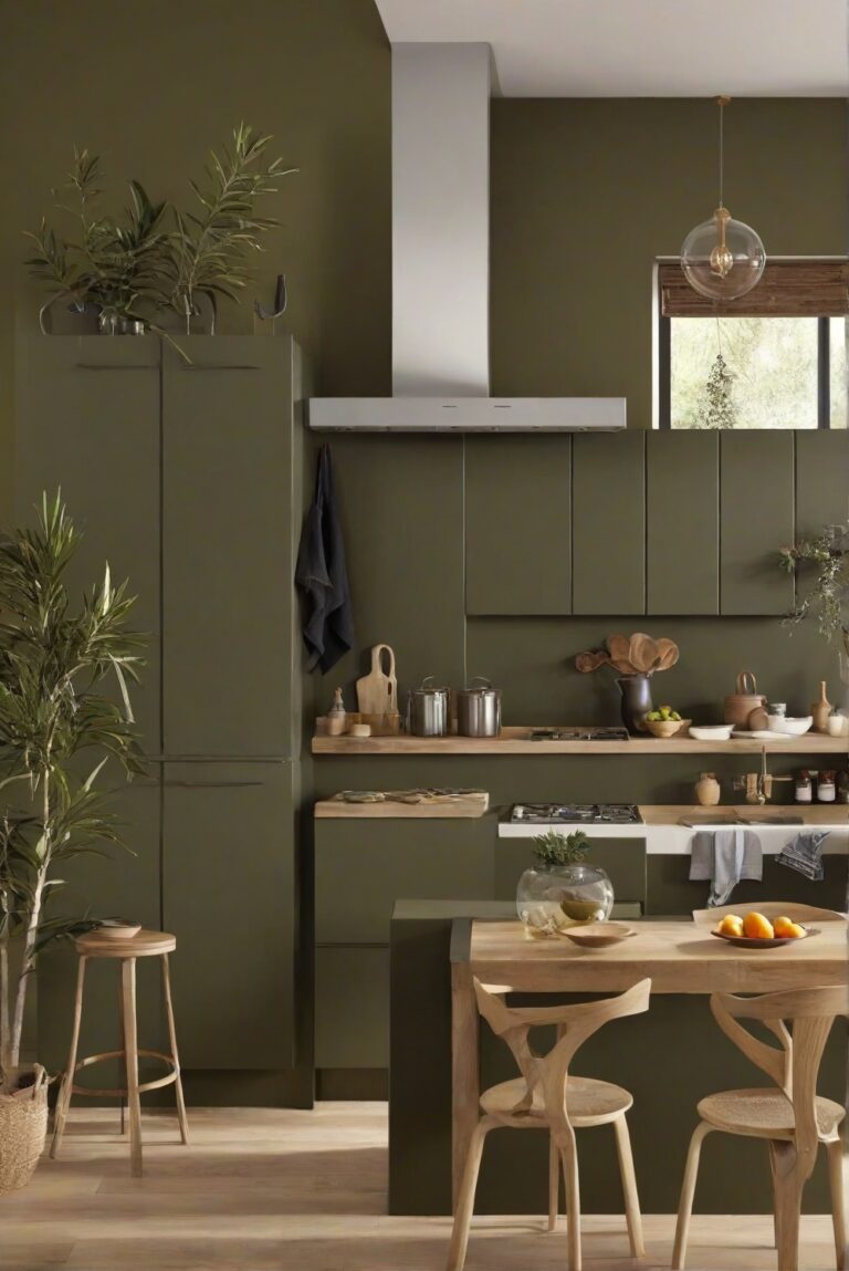 Is DARK OLIVE (SW 9115) wall paint good for Kitchen in [2024] Trendy ...