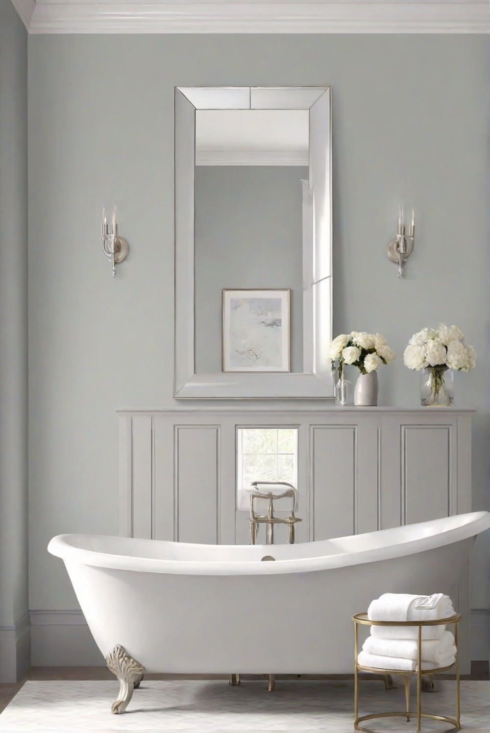 Is Light French Gray (SW 0055) Wall paint good for Bathroom Cabinets ...