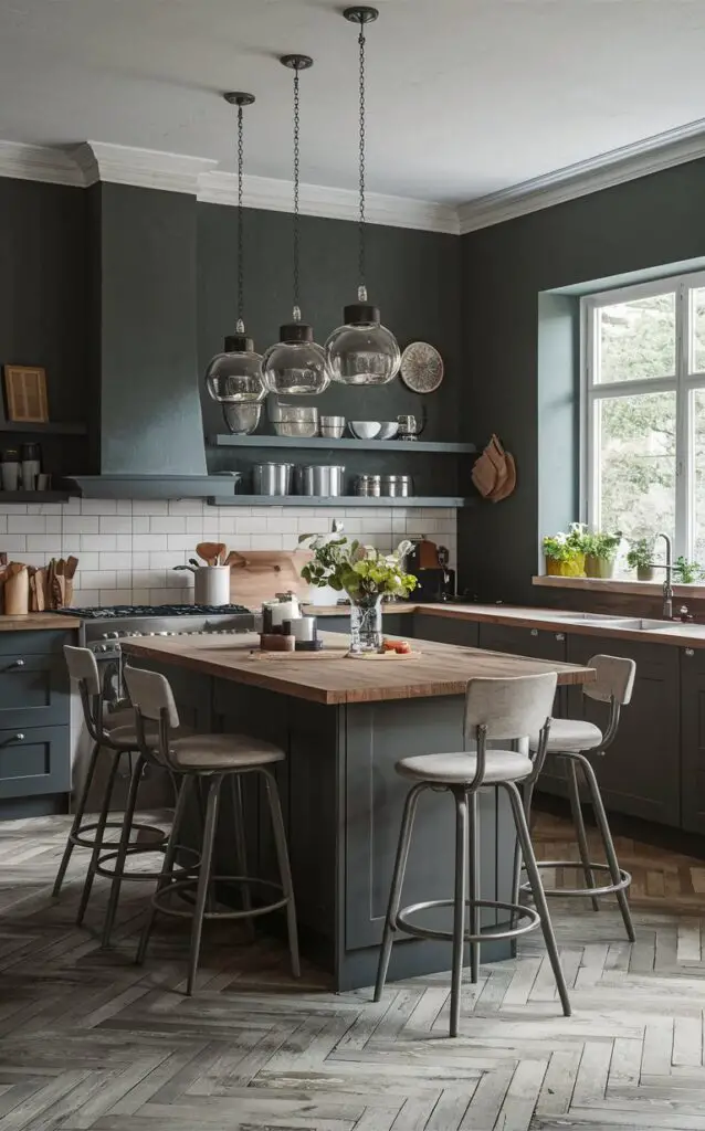 Lazy Gray Paint Sets the Tone for a Modern Kitchen in 2024