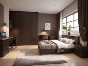 Redefining Bedroom Design with 2024's Dark Brown Palette - West Pear