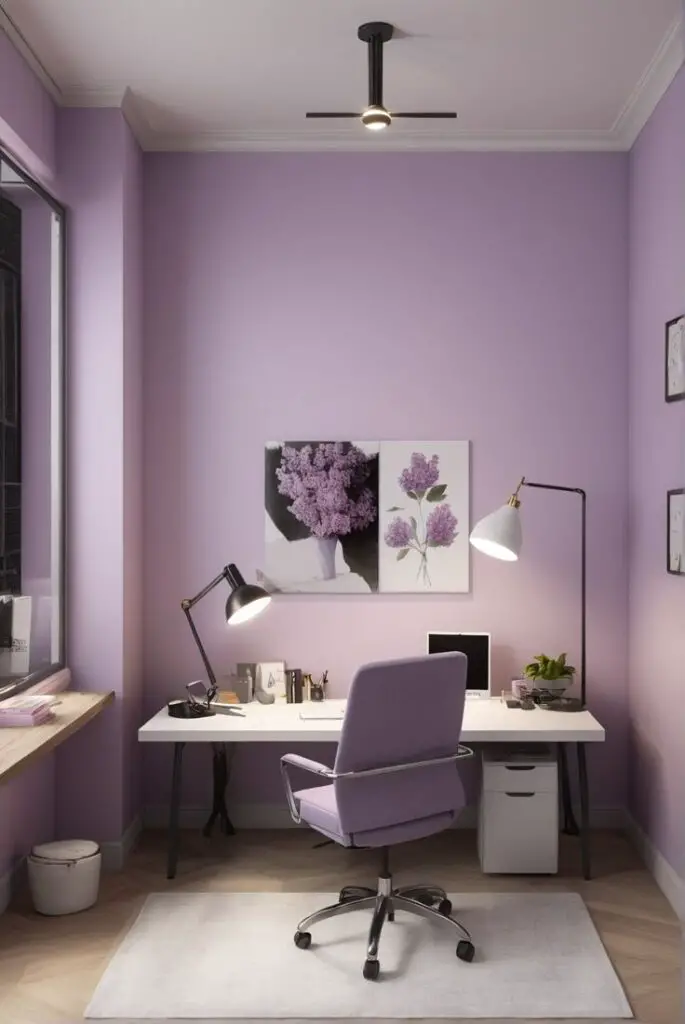 Work in Tranquil Tones: Novel Lilac paint Magic for 2024