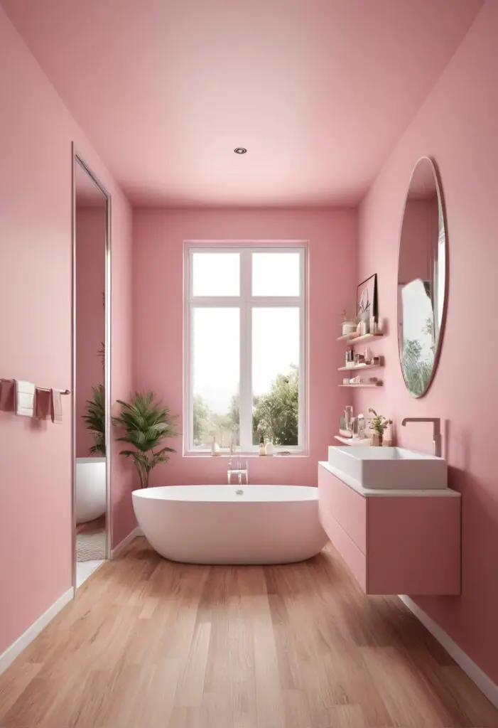 Embrace Modern Chic: Bella Pink Paint Sets the Mood for Your 2024 Bathroom