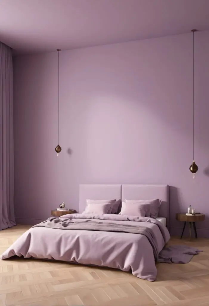 Serenity in Shades: Inspired Lilac Paint Sets the Tone for Modern Bedrooms In 2024
