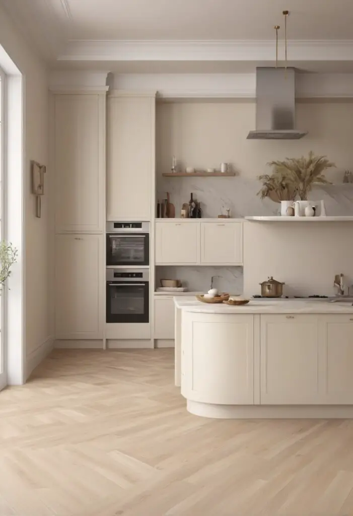 Elevate Your Culinary Haven: Modern Kitchen with Medici Ivory Paint in 2024