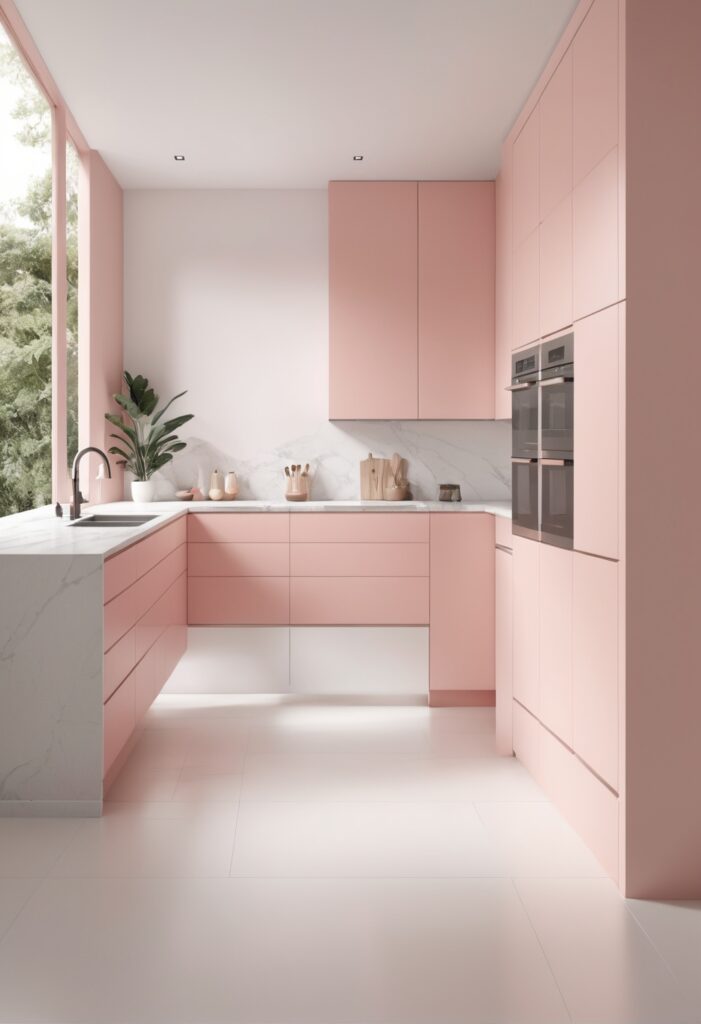 Revitalize Your Space: Blushing Paint Transforms Your Modern Kitchen In 2024