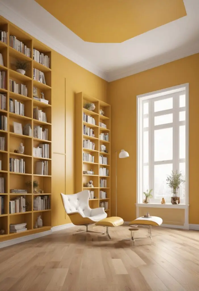 Illuminate Your Library: Venetian Yellow Paint Sets the Mood for 2024