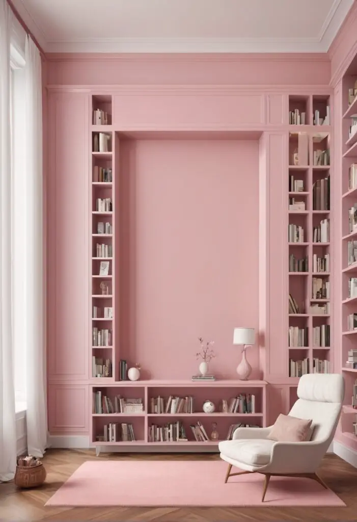 Experience Elegance: Bella Pink Paint Enhances Library Spaces in 2024