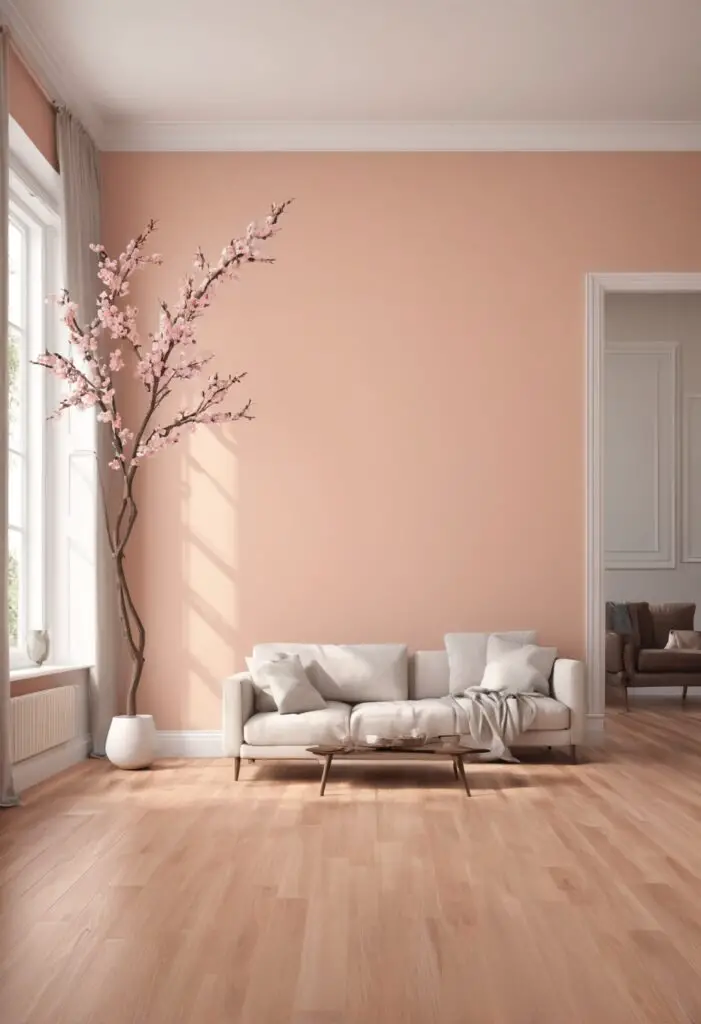 Radiate Warmth: Modernize Your Space with 2024's Peach Blossom Paint