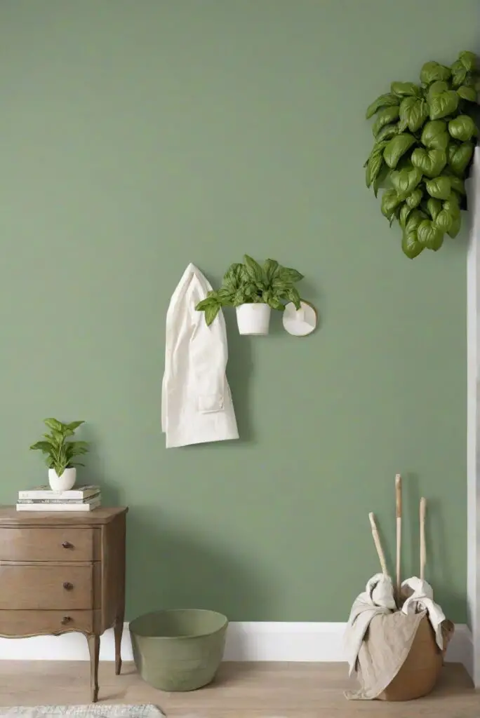 Basil wall paint, bedroom paint colors, bedroom wall painting, interior design services