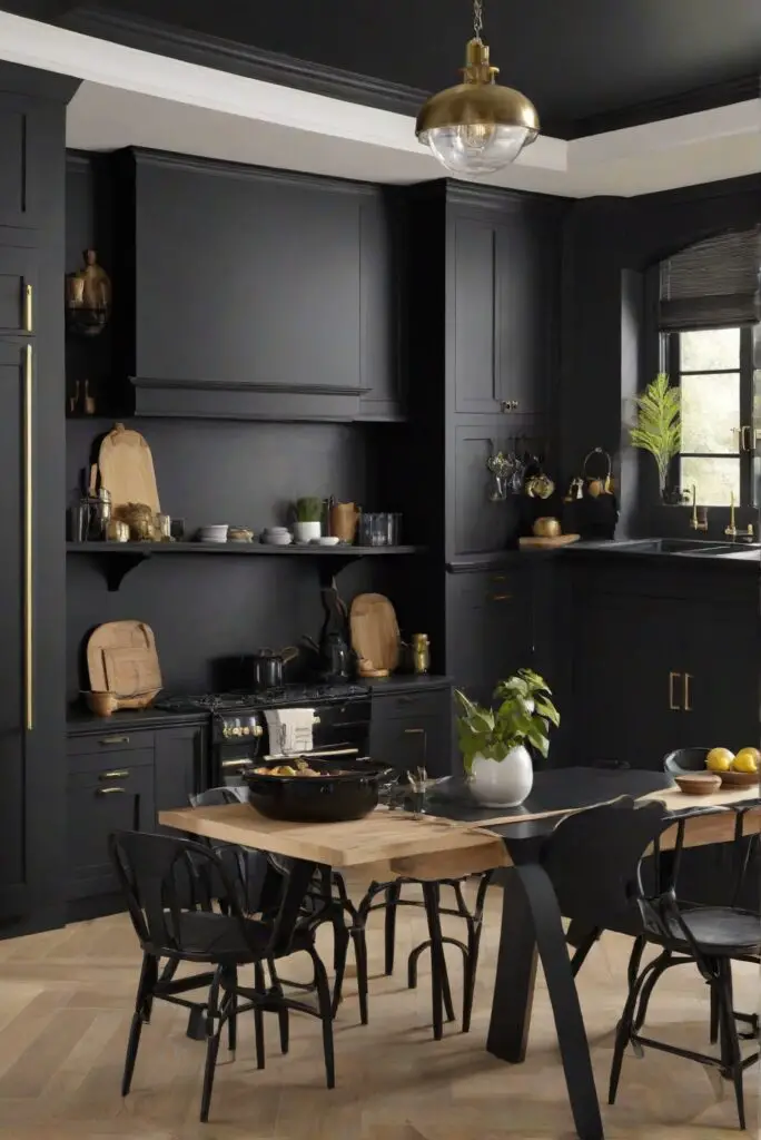 kitchen wall paint,interior paint for kitchen,black wall paint,home decorating interior
