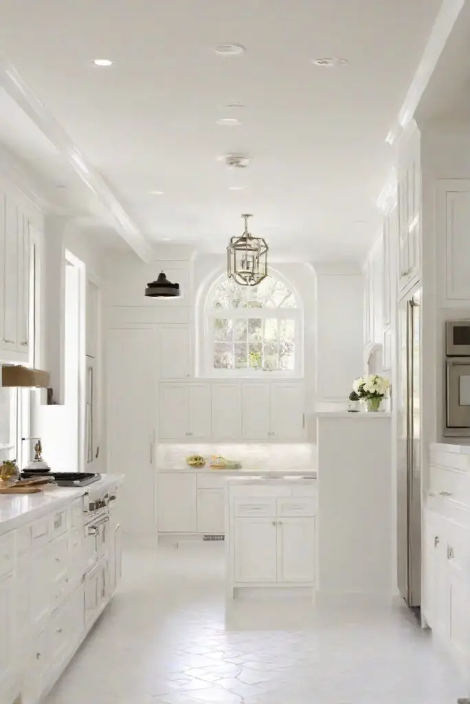 kitchen wall paint, white rug, interior design, reflective paint