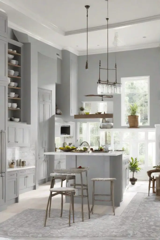 light gray paint, kitchen rug decor, wall paint colors, interior decorating ideas