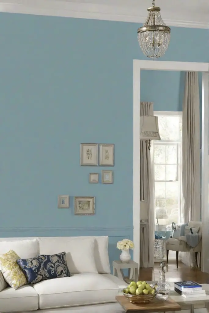 Tranquil Blue paint, Best living room paint, Interior design, Home decor ideas, Wall paint color, Paint for walls, Home interior design