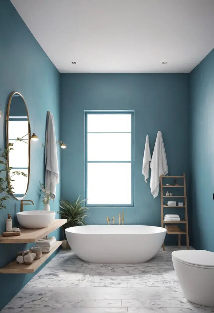 Dive into Tranquility: Introducing 2024's Modern Blue Paint for Bathrooms