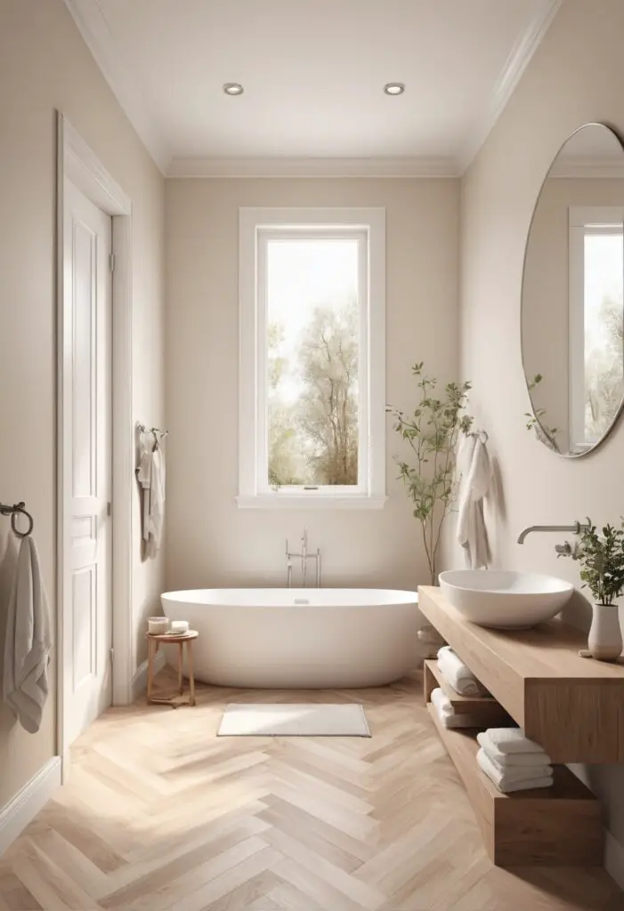 Transform Your Bathroom with 2024's Restoration Ivory Paint Trend