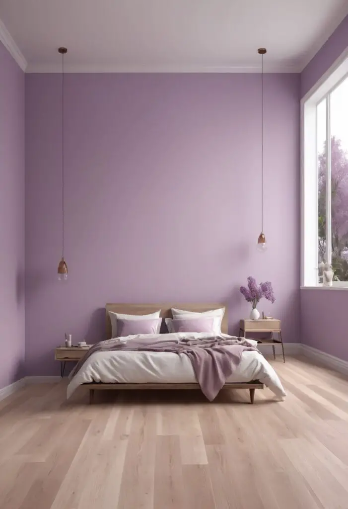 Infuse Your Bedroom with Joy: Euphoric Lilac Paint Color for 2024