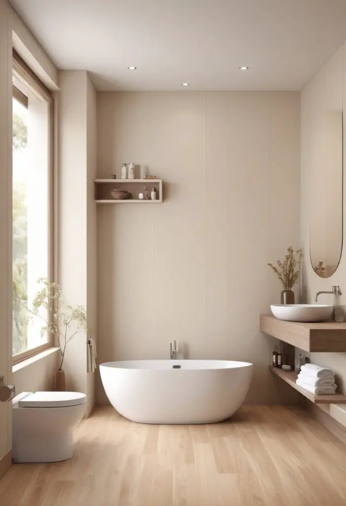 Serenity in Every Stroke: Embrace 2024's French Vanilla Paint for Modern Bathrooms