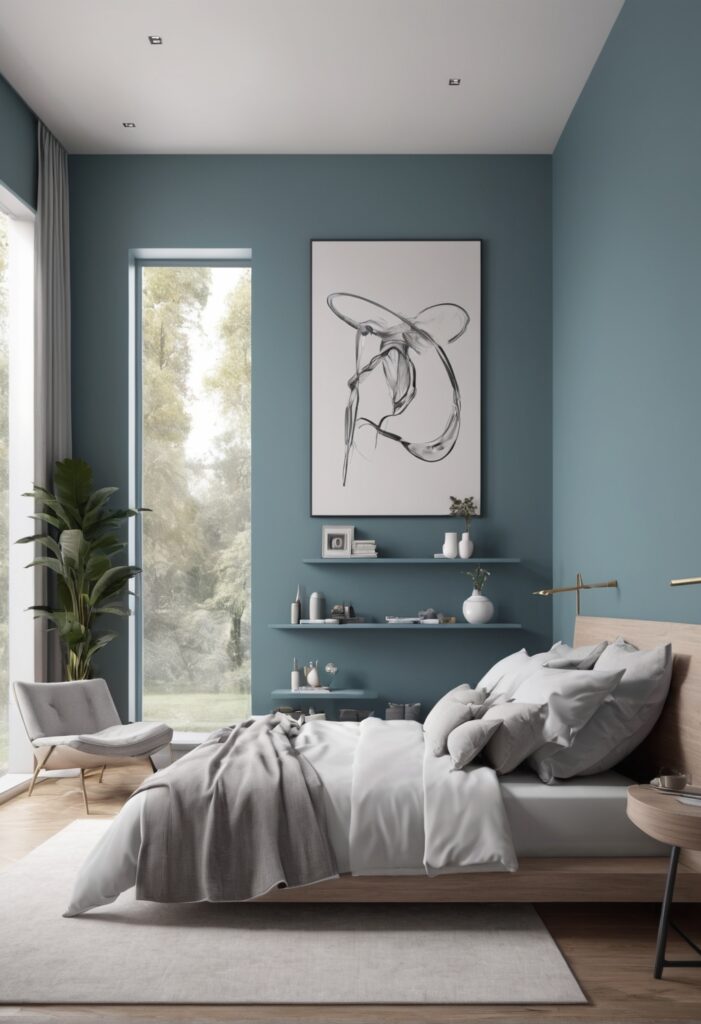 Transform Your Bedroom Oasis with 2024's Trendiest Blue Paint