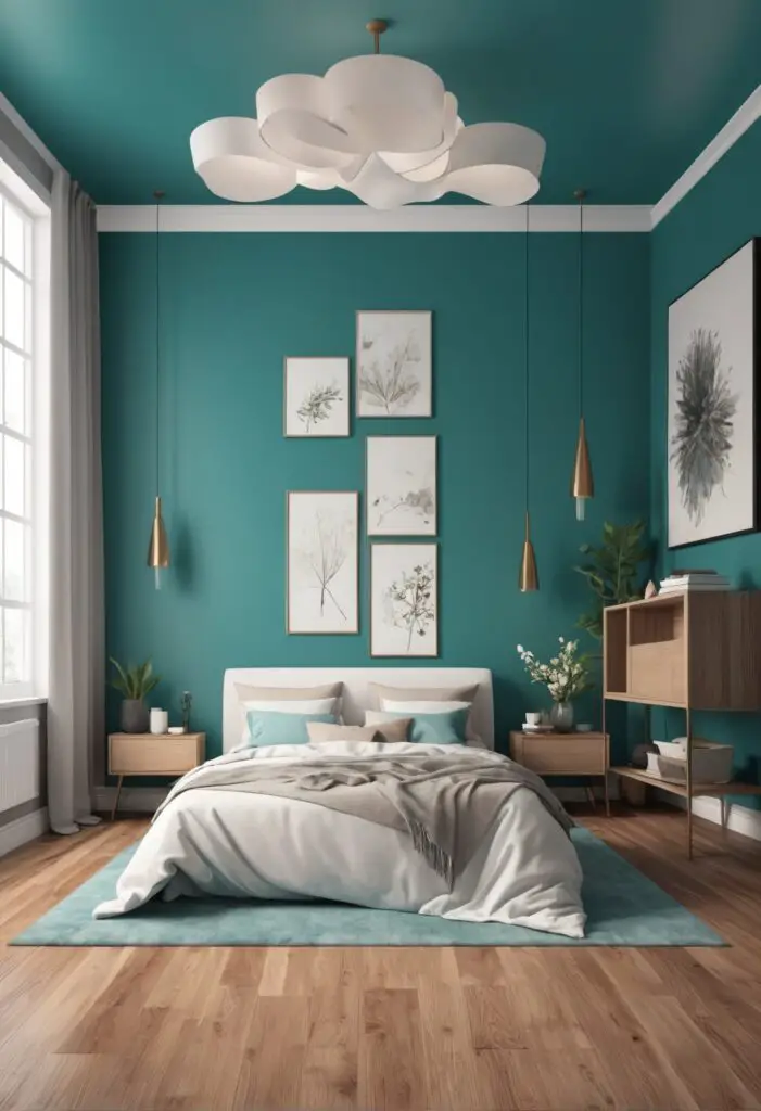 Transform Your Bedroom Oasis: Tantalizing Teal Paint Color for 2024