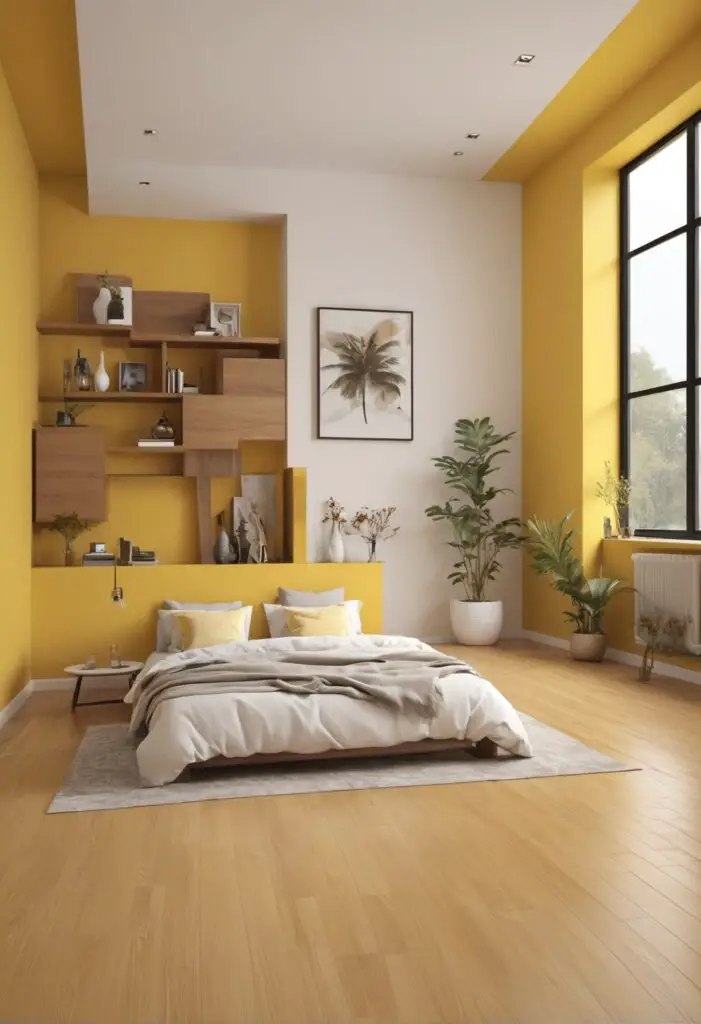 Transform Your Bedroom with 2024's Glad Yellow Paint Color