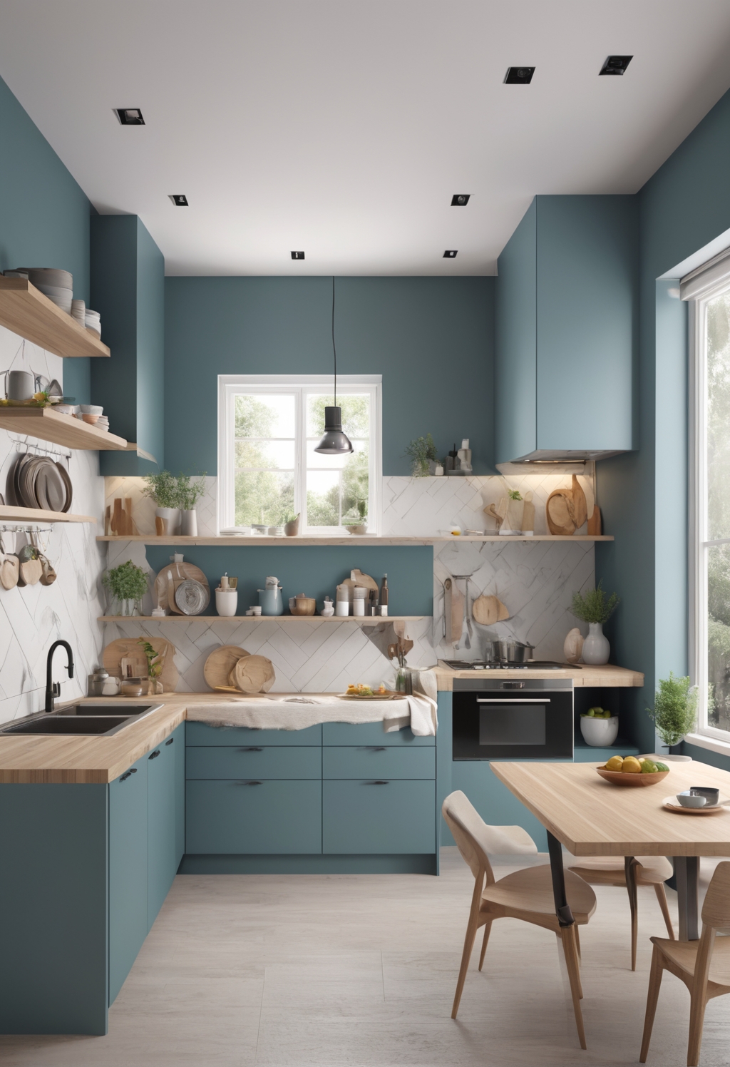 Embrace 2024's Blue Paint Trend for Modern Kitchens - West Pear Interiors