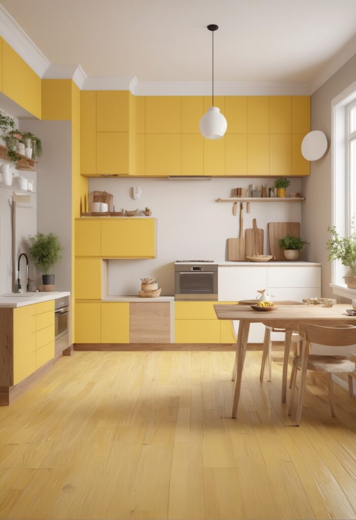 Transform Your Kitchen: Lively Yellow Paint for a Modern Touch in 2024
