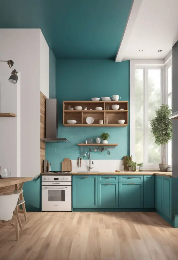 Revitalize Your Cooking Space: Tantalizing Teal Paint for 2024