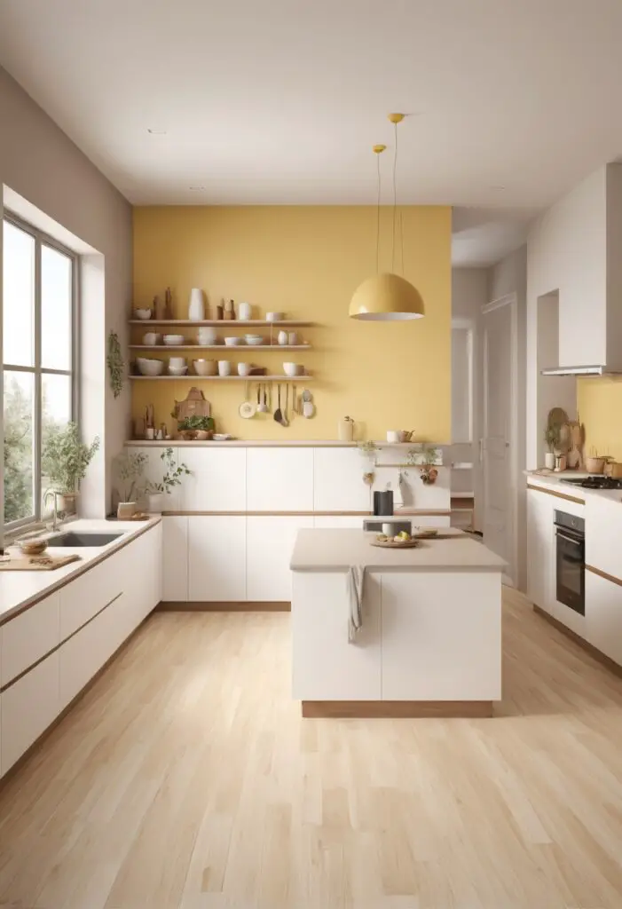 Brighten Your Kitchen with the Warmth of Banana Cream Paint in 2024