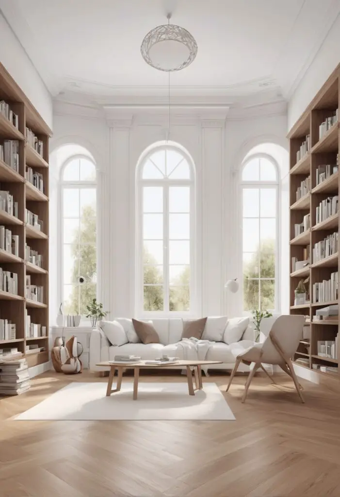 Transform Your Library: Heavenly White Paint for a Modern Look in 2024