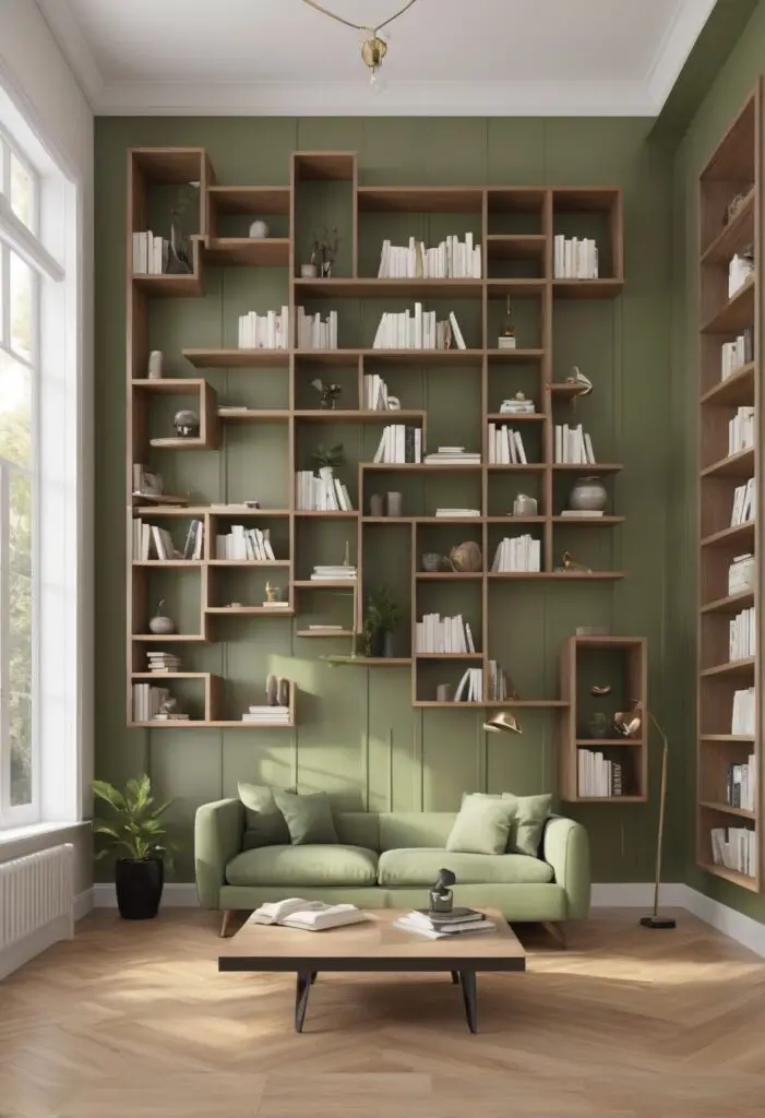 Transform Your Library: Embrace the Serenity of Cucumber Paint for 2024