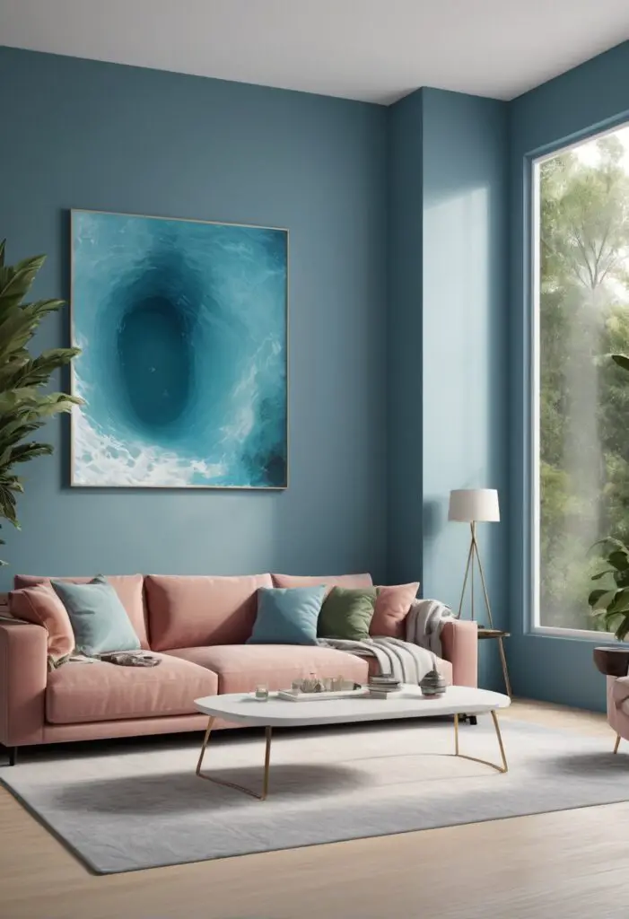 Refresh Your Living Spaces: 2024's Blue Paint Color Adds a Modern Flair